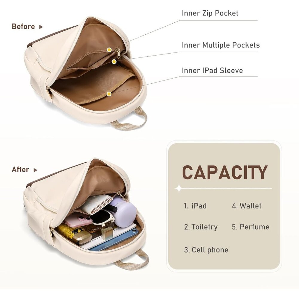 Versatile Water-Resistant Mini Backpack For Women… - image 5